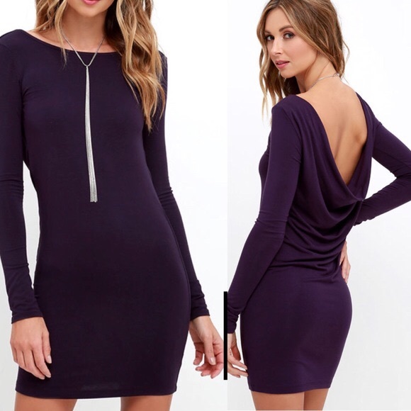 Lulus Dresses & Skirts - Lulus Purple Bodycon Open Back Dress
